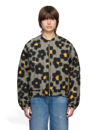 Bomber jakna KENZO Paris Hana Leopard Reversible Bomber Crna | FD55BL1329ND