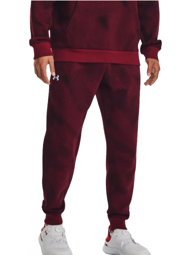 Hlače i traperice Under Armour Kalhoty Rival Fleece Tamnocrvena | 1379777-600