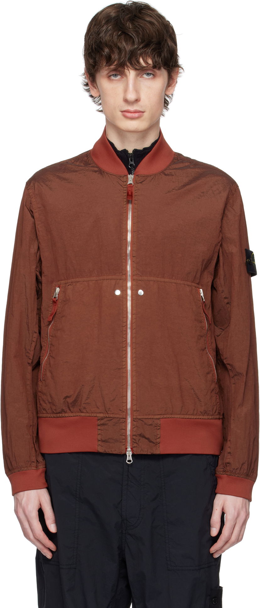 Bomber jakna Stone Island Stone Island Watro-TC ECONYL Bomber Jacket Smeđa | K1S15 4100019 S0020