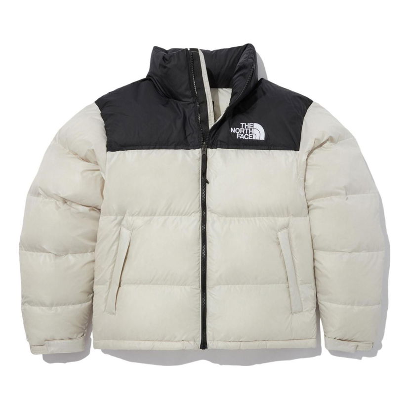 Pernata jakna The North Face Logo Nuptse Puffer Jacket Bež | NJ1DN60B
