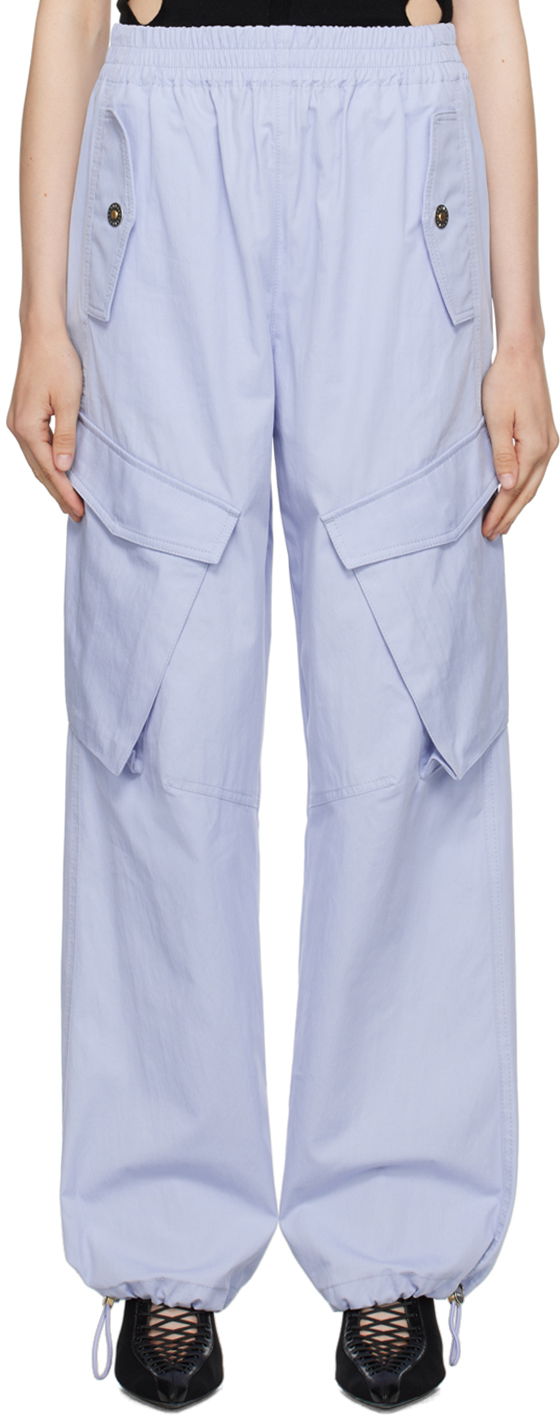 Cargo hlače Dion Lee Elasicized Cargo Trousers Plava | C2150P23