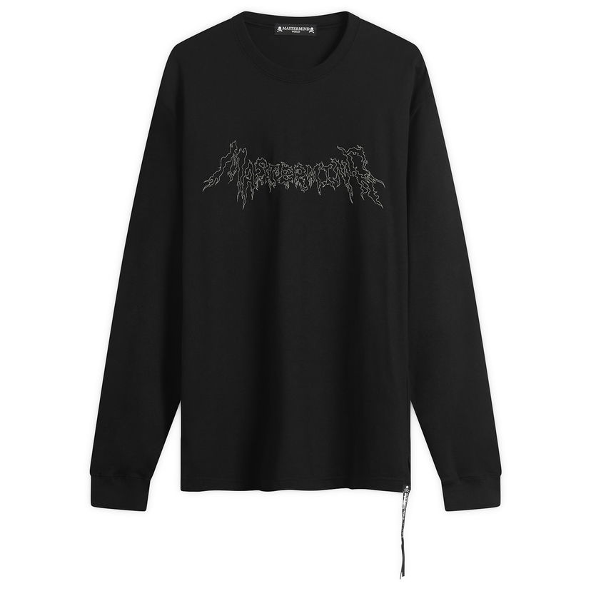 Majica kratkih rukava Mastermind WORLD MASTERMIND WORLD Beaded Long Sleeve T-Shirt Crna | MW25S15-TS070-011
