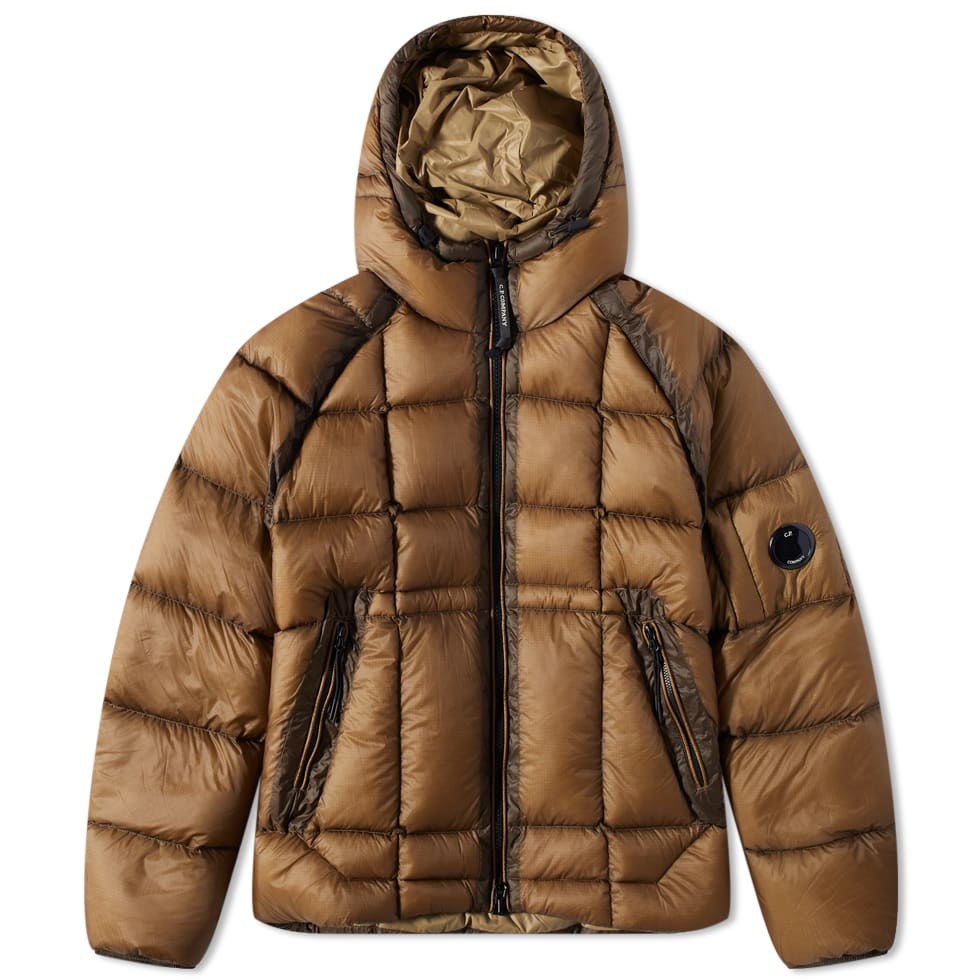 Pernata jakna C.P. Company Hooded DD Shell Down Jacket Smeđa | 13CMOW175A-006099A-318, 0