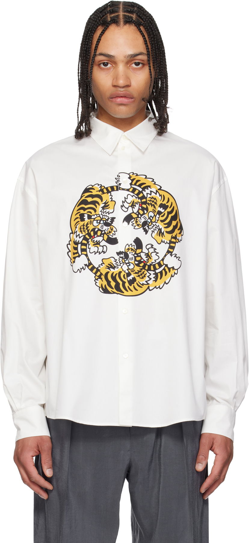 Košulja KENZO Kenzo Paris VERDY Edition Casual Poplin Shirt Bijela | FF55CH4309P2