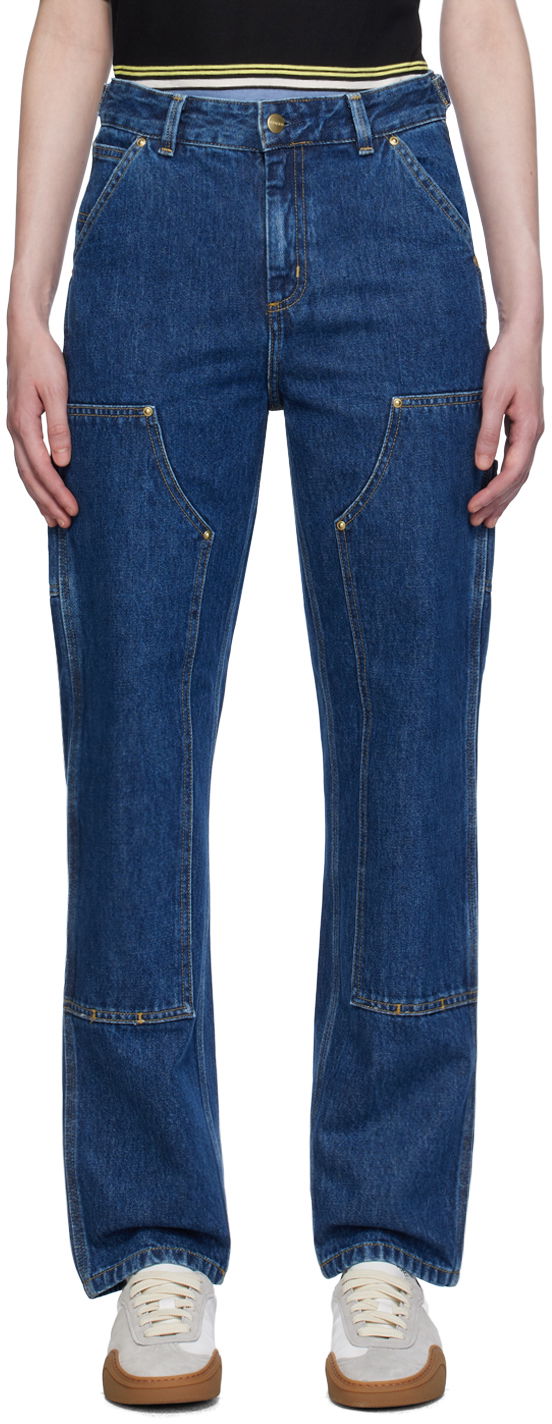 Jeans Carhartt WIP Double Knee Workwear Jeans Plava | I033748 0106