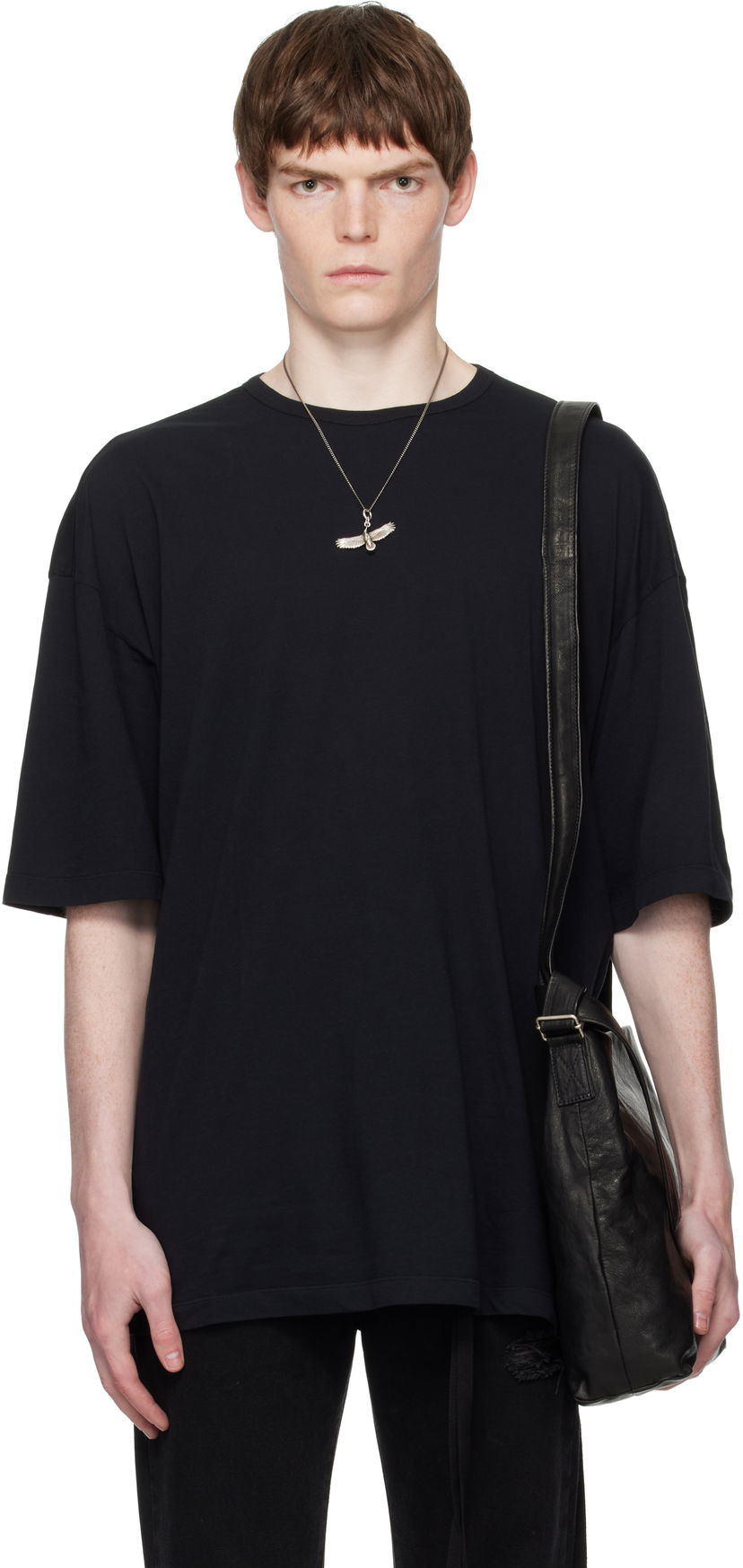 Majica kratkih rukava Ann Demeulemeester Ann Demeulemeester Dieter 'The Dialogue of Another Day' T-Shirt Crna | B0012880-FA206-099