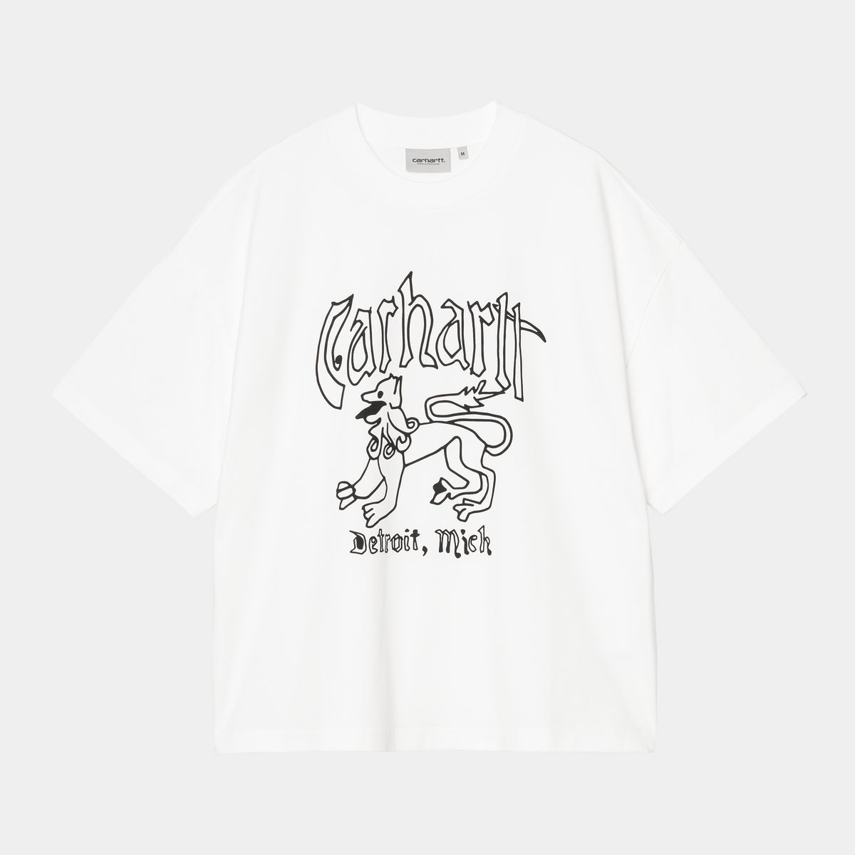 Majica kratkih rukava Carhartt WIP S/S Hackwork T-Shirt heavy stone wash Bijela | I035434_9, 0