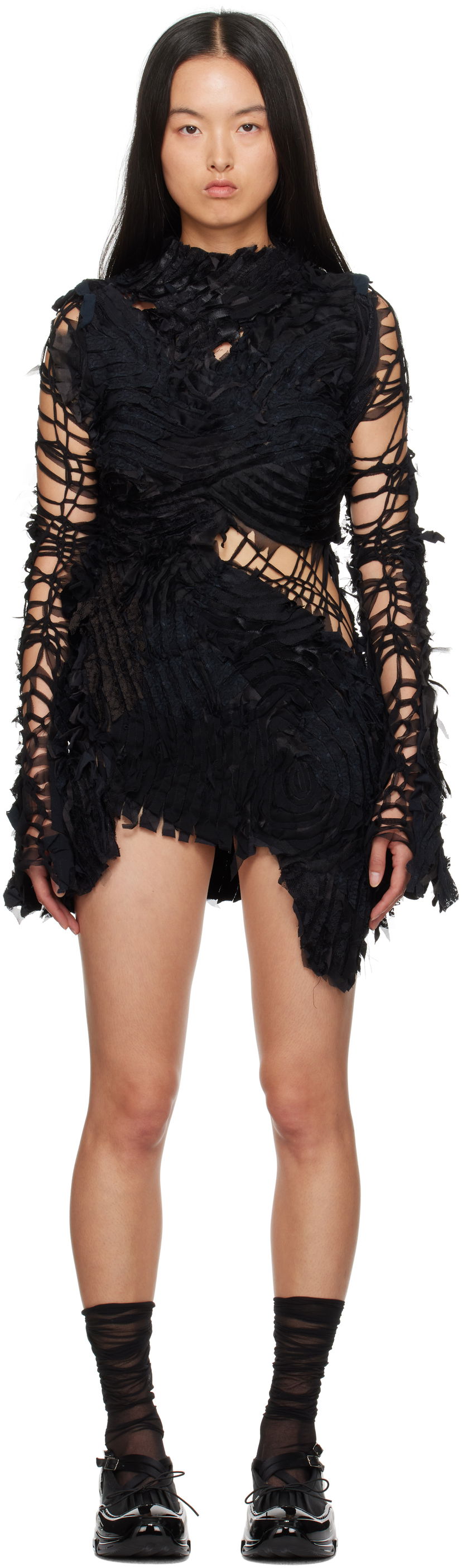 Haljina Collina Strada Collina Strada Chirp Mini Dress Crna | XX4441