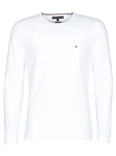Majica kratkih rukava Tommy Hilfiger STRETCH SLIM FIT TEE Bijela | MW0MW10804-YBR