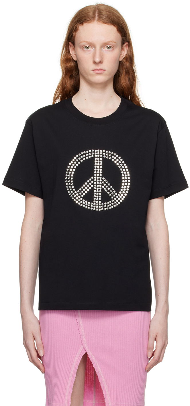 Majica kratkih rukava Moschino Moschino Jeans 'Peace' T-Shirt Crna | 0711 8262