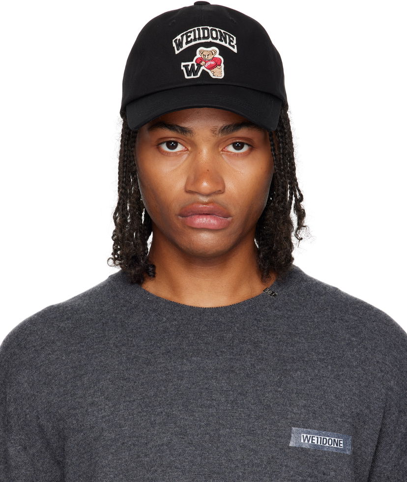 Kapa We11done We11done Varsity Logo Baseball Cap Crna | WD-AH2-25-405-U-BK