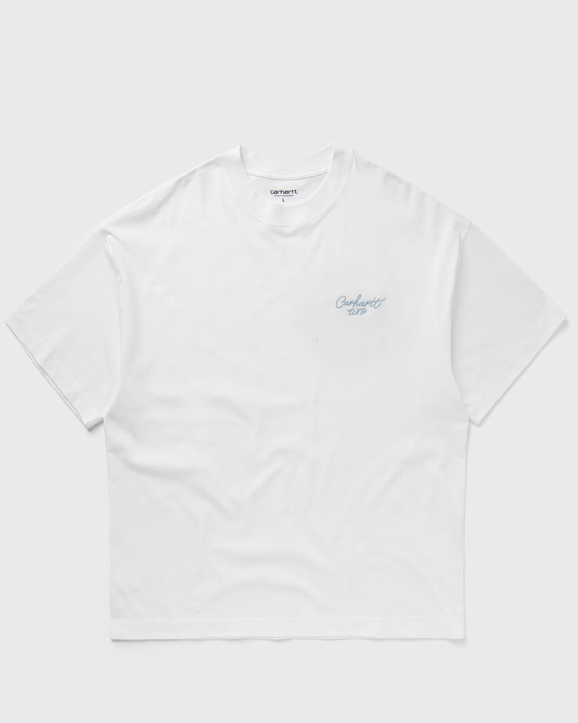 Majica kratkih rukava Carhartt WIP Signature Script Tee Bijela | I033828-2JI.XX