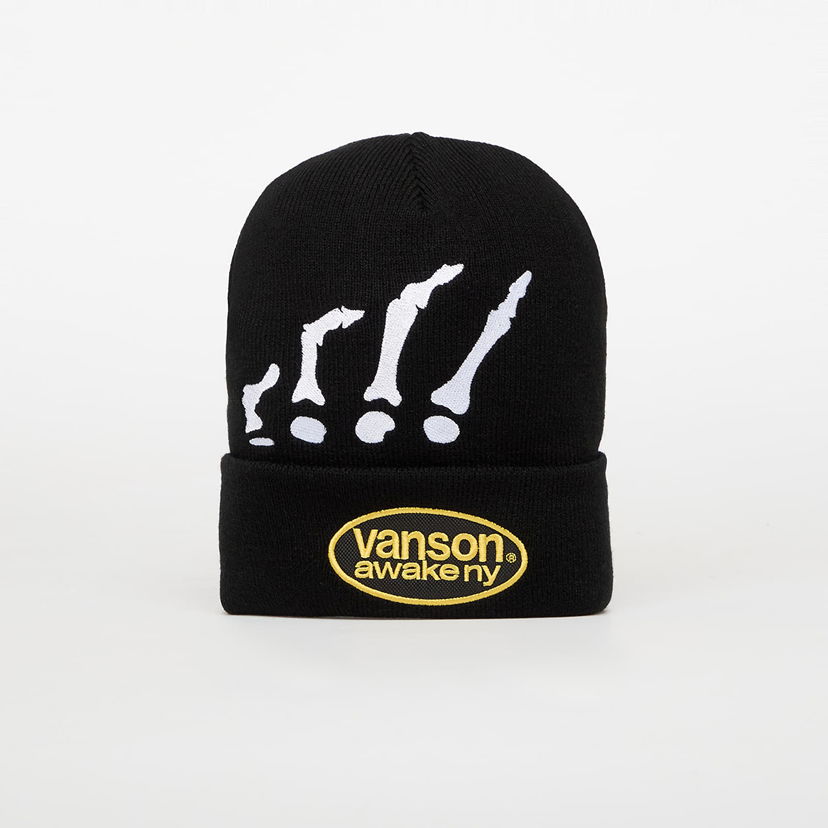 Kapica Awake NY Awake NY Vanson Bones Beanie Crna | AWK-FW25-HT008-BLK