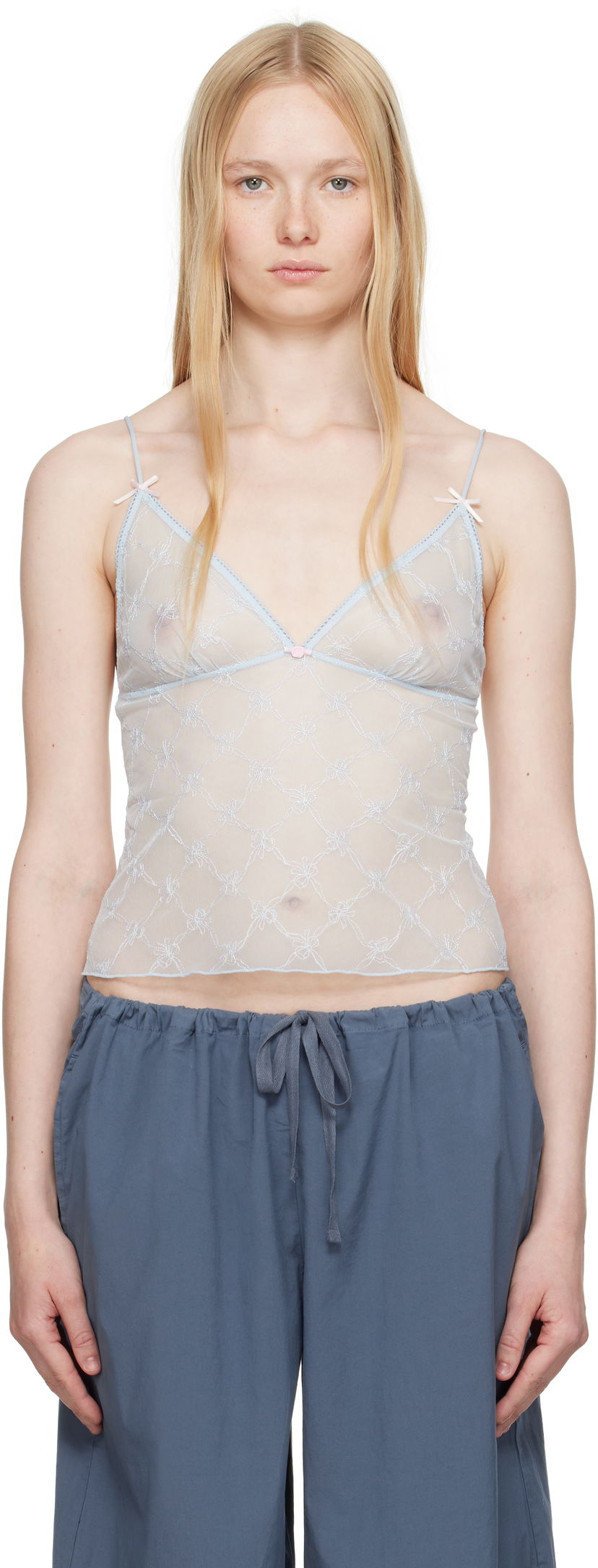Grudnjak SKIMS SKIMS Intimates Triangle Camisole Plava | TP-CAM-8084W