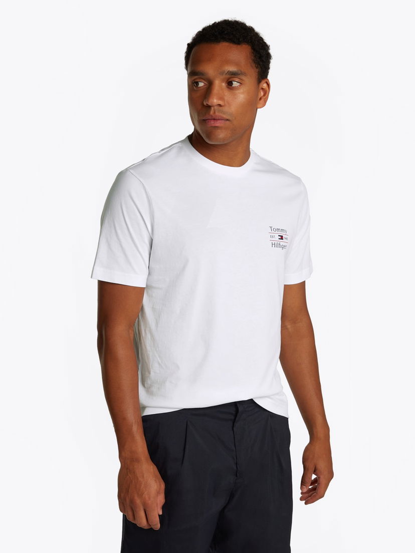 Majica kratkih rukava Tommy Hilfiger Tommy Hilfiger Stack T-Shirt Bijela | MW0MW38622YBR