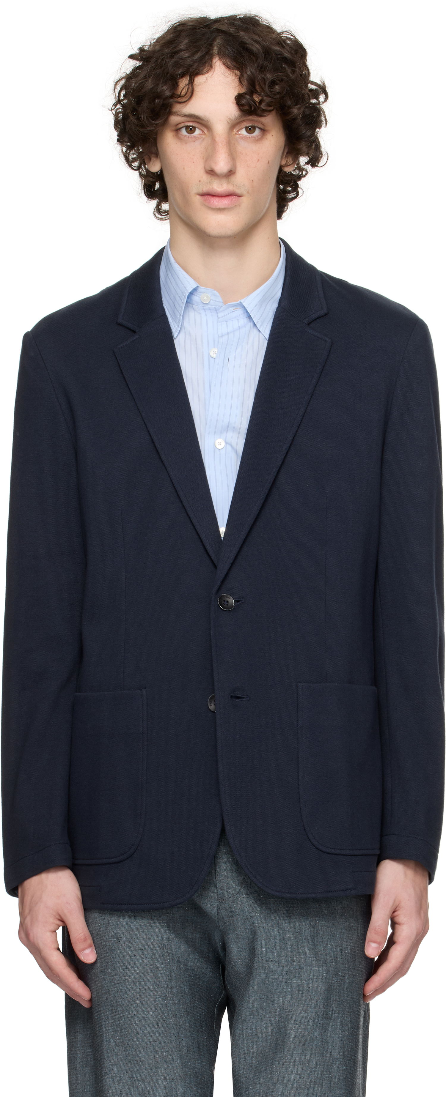 Jakna rag & bone Rag & Bone Butler Patch Pocket Blazer Tamnoplava | MBW25P4006PIML, 0