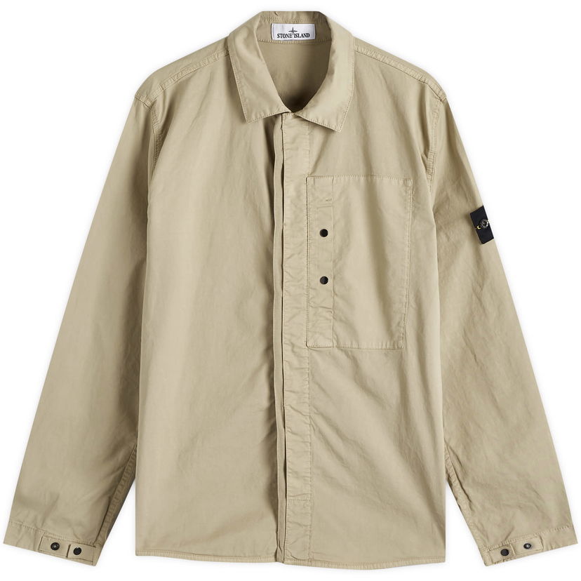 Košulja Stone Island Stone Island Supima Cotton Twill Stretch-TC Button Shirt Jacket Bež | K1S151200033-V009A