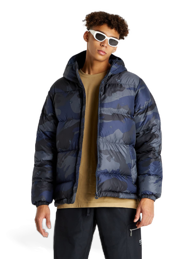 Pernata jakna adidas Originals Camo Puff Jacket Tamnoplava | H13566