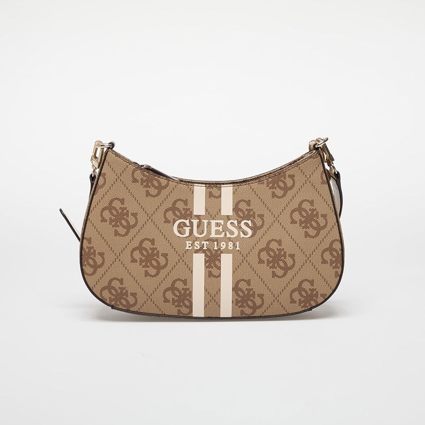 Torba za rame GUESS GUESS Noelle II Top Zip Shoulder Bag Smeđa | HWOS9672180-LTL
