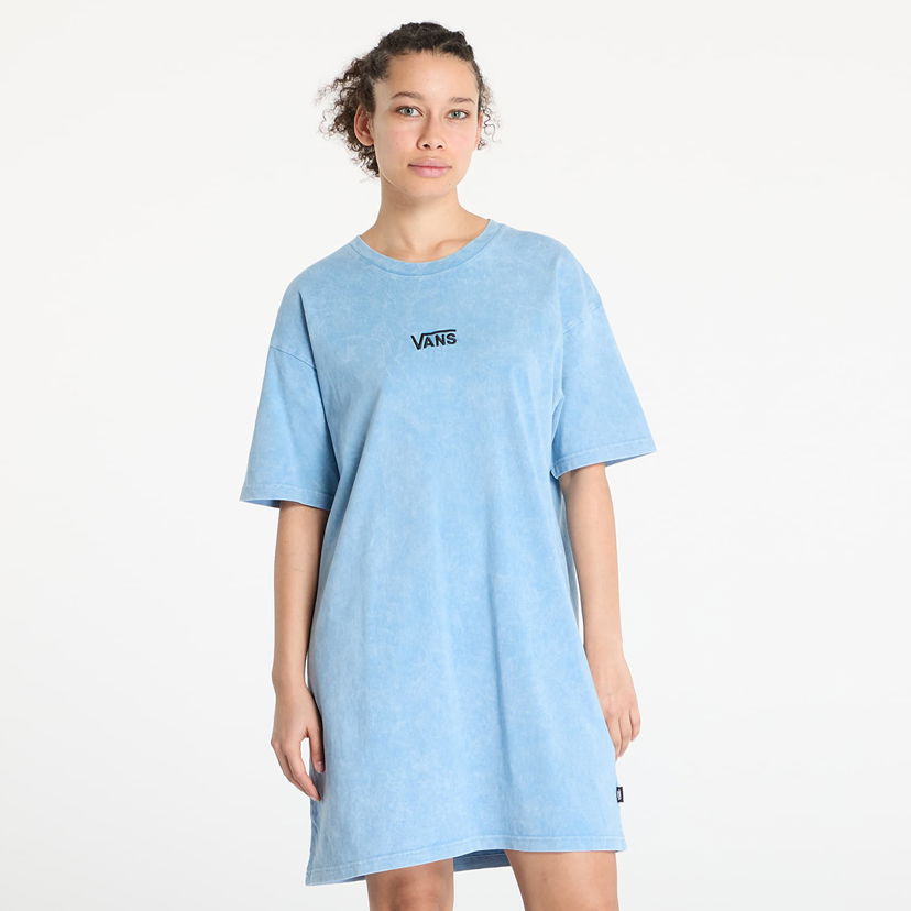 Haljina Vans Vans Center Vee Wash T-Shirt Dress Plava | VN00046QE2W1