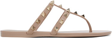 Njega cipela Valentino Valentino Garavani Rockstud Thong Sandals Bež | 6W2S0T84PVS, 0