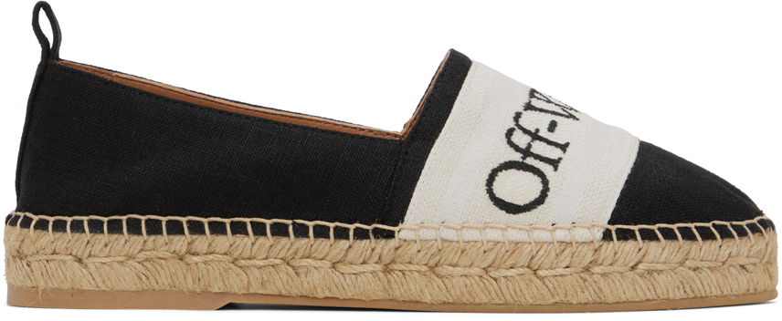 Tenisice i cipele Off-White Black Bookish Linen Espadrilles Crna | OWIB014S24FAB0011010, 0
