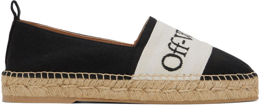 Tenisice i cipele Off-White Black Bookish Linen Espadrilles Crna | OWIB014S24FAB0011010