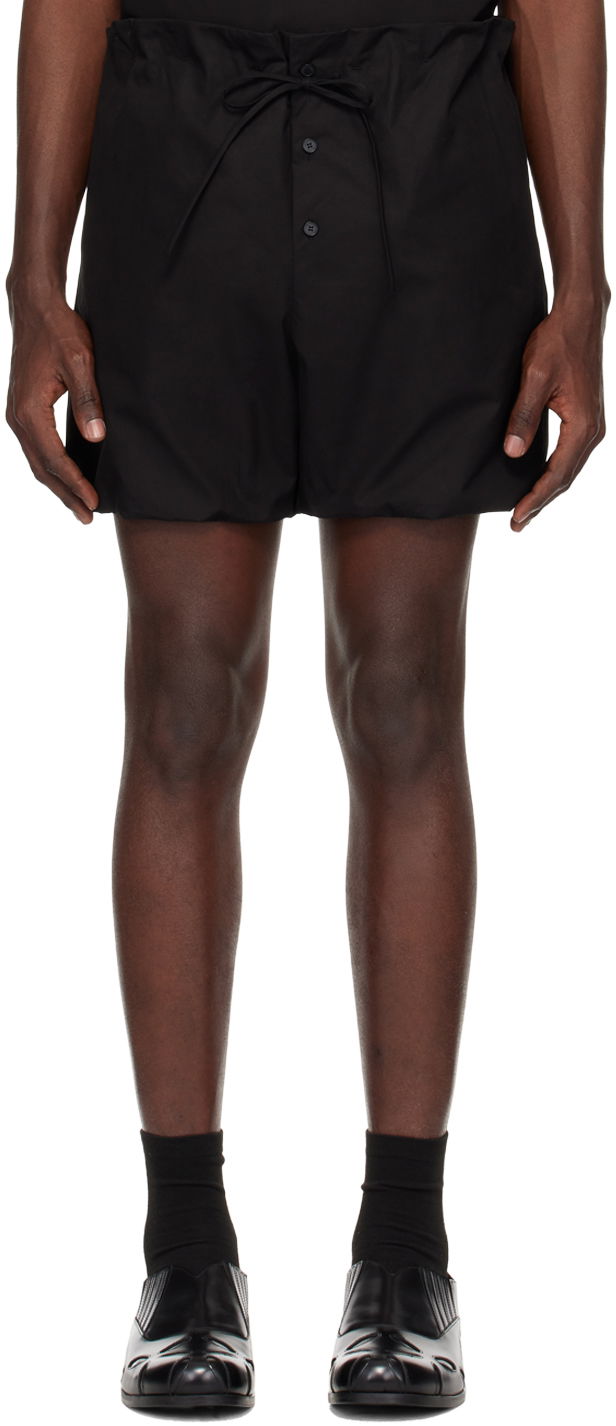 Kratke hlače We11done We11done Puff Shorts Crna | WD-PT1-24-201-M-BK