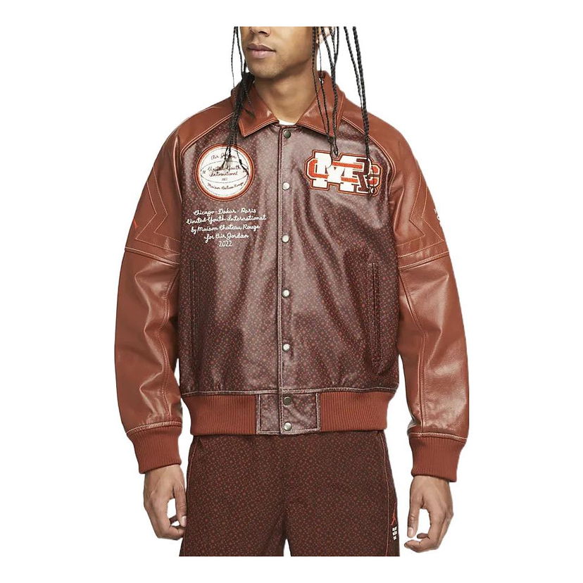 Bomber jakna Jordan Air Jordan x Maison Château Rouge Varsity Jacket Smeđa | DJ9771-203