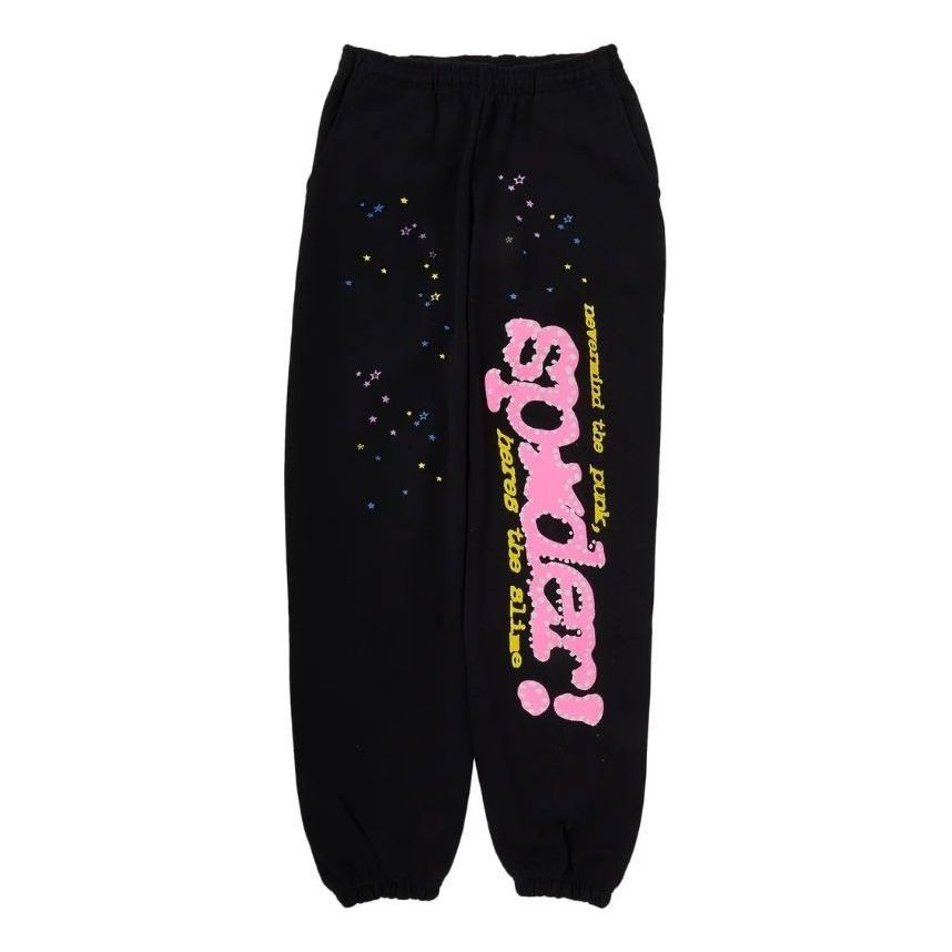 Trenirka Sp5der SP5DER Pink V2 Sweatpants Crna | SP5D0127, 0