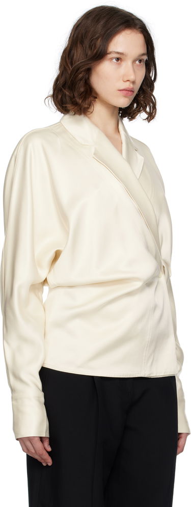 Košulja TOTEME TOTEME Wrap Satin Blouse Bež | 253-WRT0543-FB0382, 1