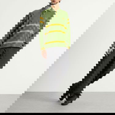 Polo majica Bode Knit Striped Long-Sleeve Regis Polo Višebojno | MRF25KT011, 4