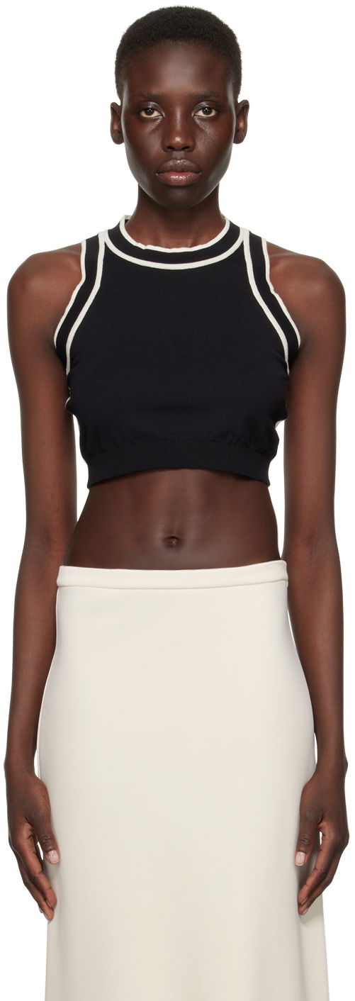 Majica bez rukava Max Mara Max Mara Ruggero Knit Tank Top Crna | 2411361062600