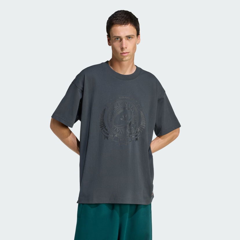 Majica kratkih rukava adidas Performance ORIGINALS and ALL BLACKS Loose Graphic Short Sleeve T-Shirt Siva | KG4650
