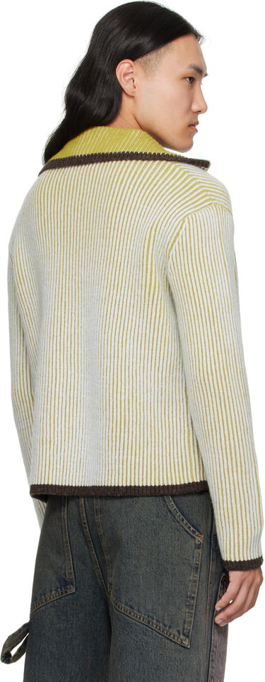 Džemper Eckhaus Latta Eckhaus Latta Huddle Zip Sweater Žuta | 8267-EL-PF25-C, 2