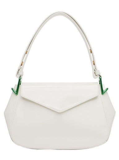 Torba za rame Bottega Veneta Toyin Shoulder Bag Bijela | 701044 V1C30