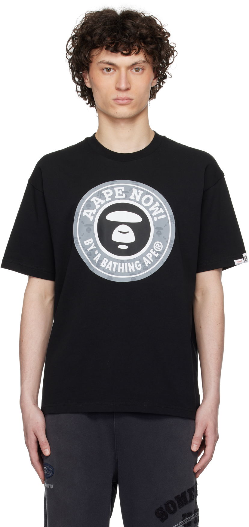 Majica kratkih rukava AAPE by A Bathing Ape AAPE by A Bathing Ape Basic T-Shirt Crna | AAPTEM1638XXNBKX