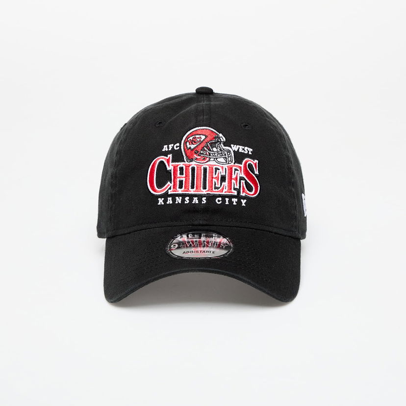 Kapa New Era Kansas City Chiefs Helmet 9TWENTY Adjustable Cap Crna | 60667634