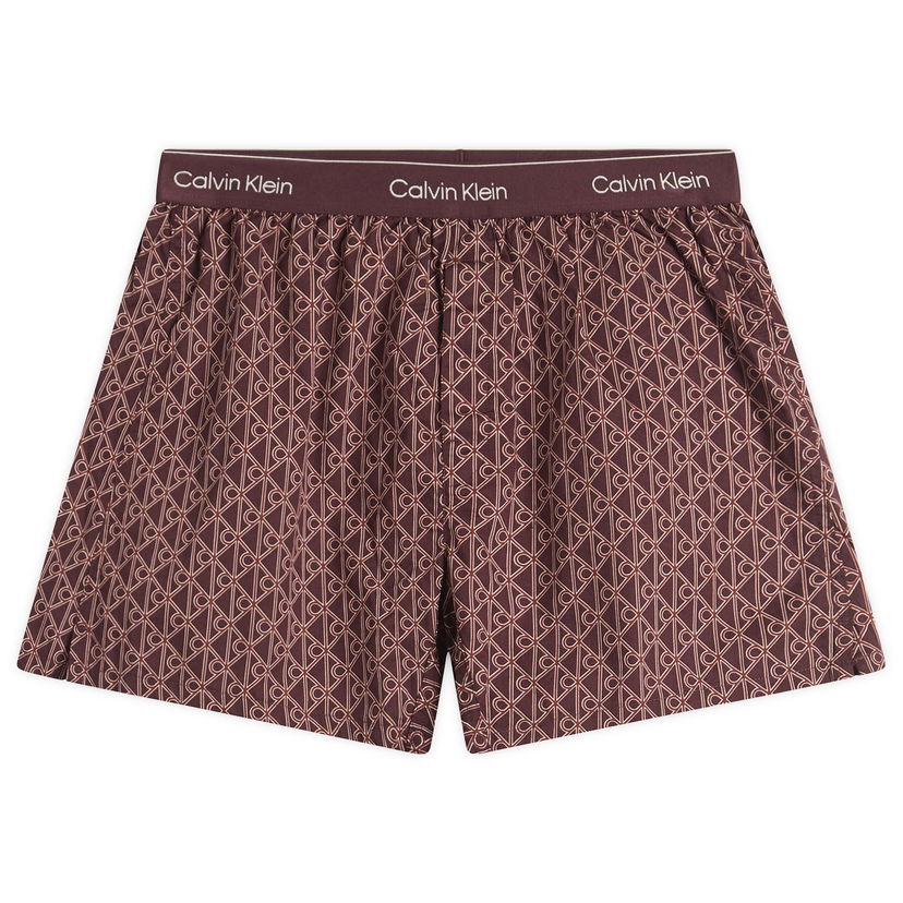 Bokserice CALVIN KLEIN Cotton Poplin Trad Boxer Short Tamnocrvena | LV00NM28312UO