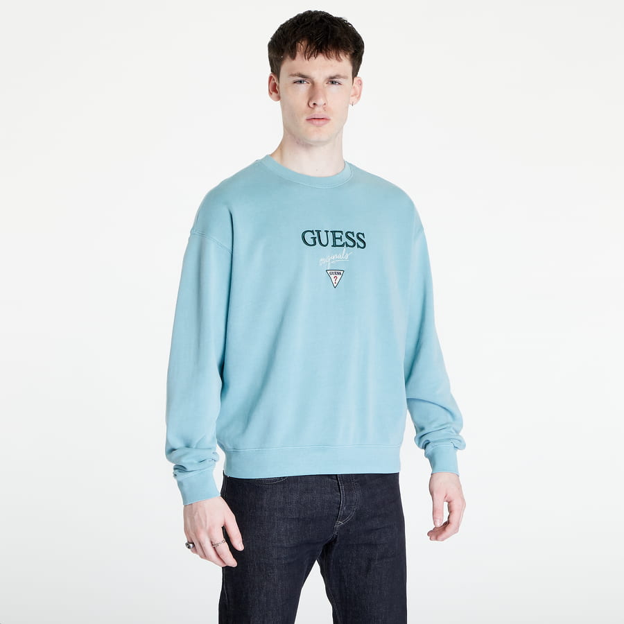 Dukserice GUESS Baker Locrewneck Plava | M2BQ09K9YH1-F7ES, 0