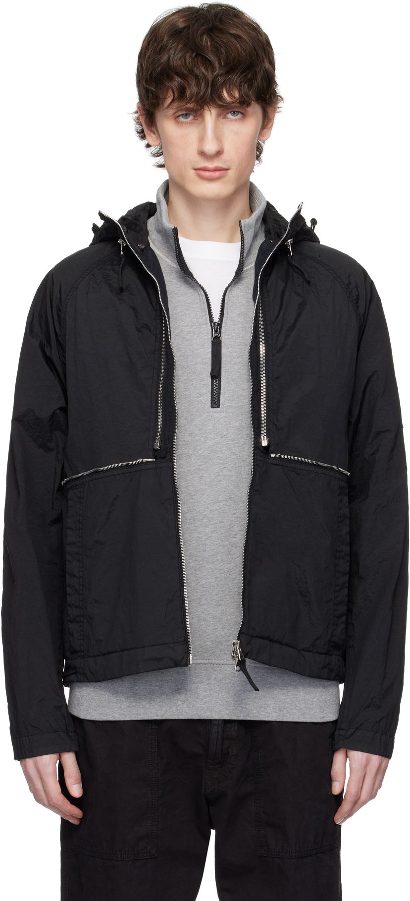Vjetrovka Stone Island Stone Island Nylon Metal Watro-TC ECONYL Jacket Crna | K1S15 4100020 S0020