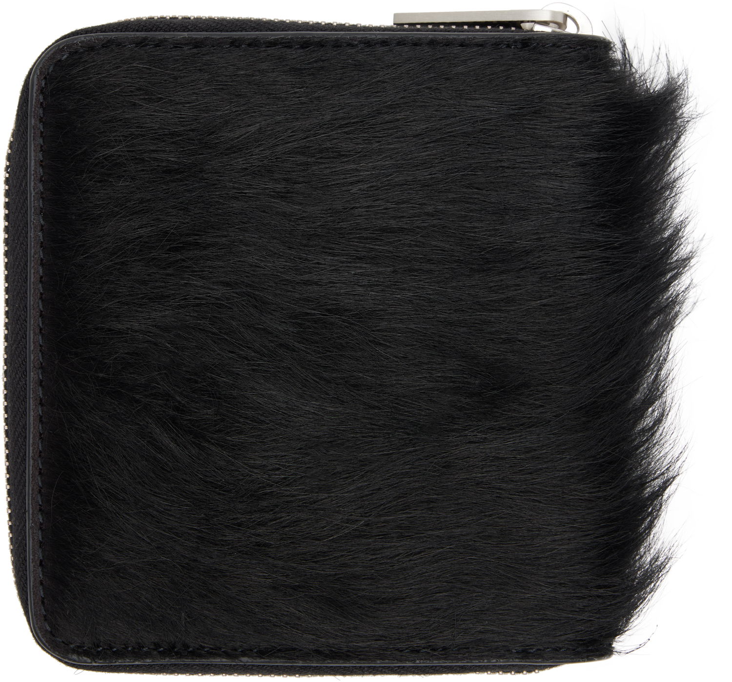 Novčanik Rick Owens Concordians Furry Zipped Wallet Crna | RR02E1416 LHL, 1