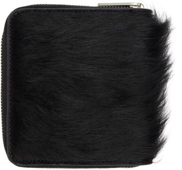Novčanik Rick Owens Concordians Furry Zipped Wallet Crna | RR02E1416 LHL, 1