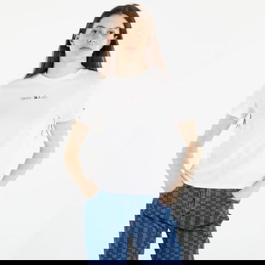 Majica kratkih rukava Tommy Hilfiger TOMMY JEANS Regular Color Serif T-Shirt Bijela | DW0DW15447 YBR, 0