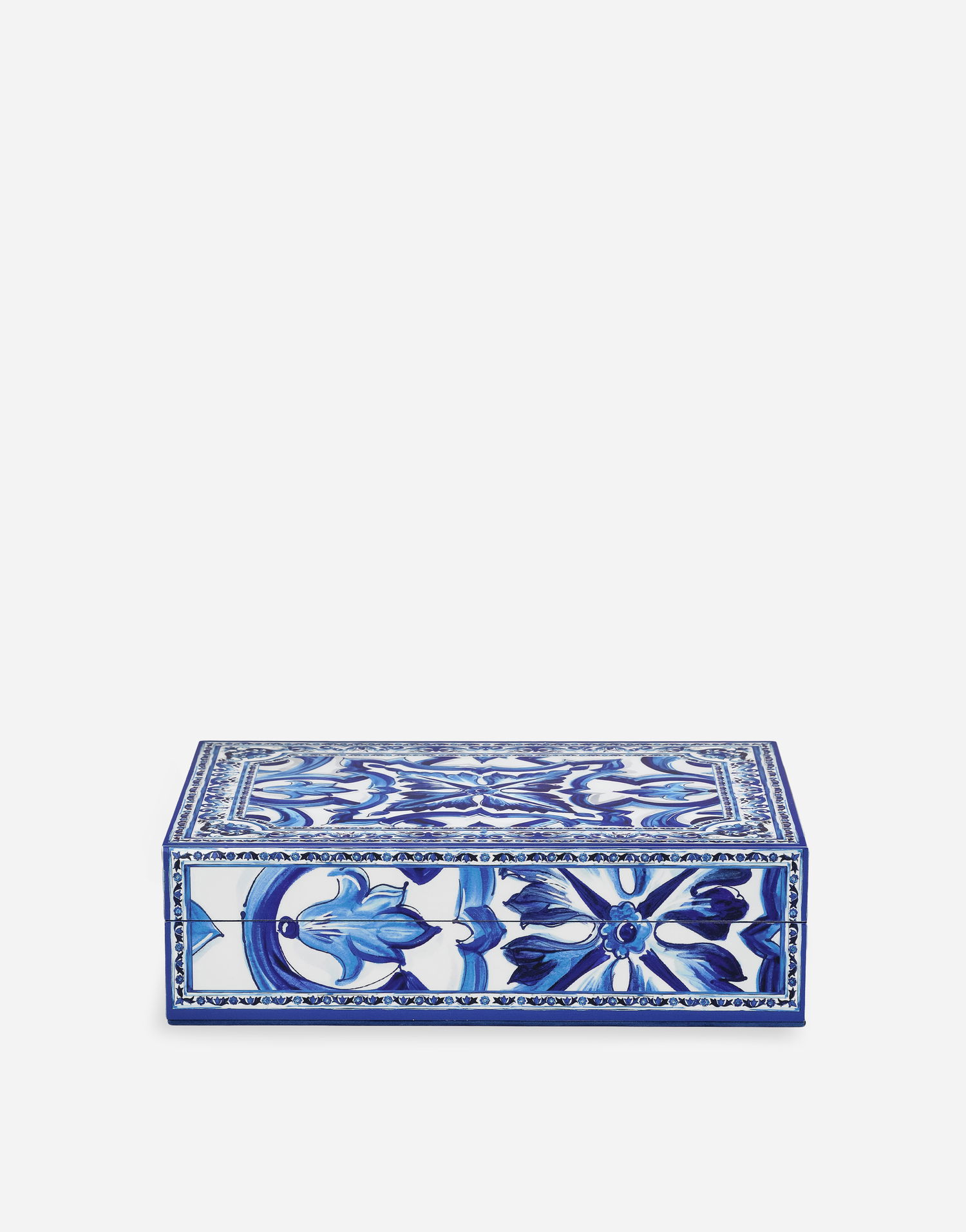 Home decor Dolce & Gabbana Dolce & Gabbana Large Decorated Plexiglass Box Onesize Plava | TCC201TCAMYUB008, 1
