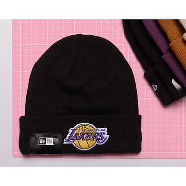 Kapica New Era MLB Metallic Badge Beanie Los Angeles Dodgers Black / Metallic Gold One Size Crna | 60364349, 1