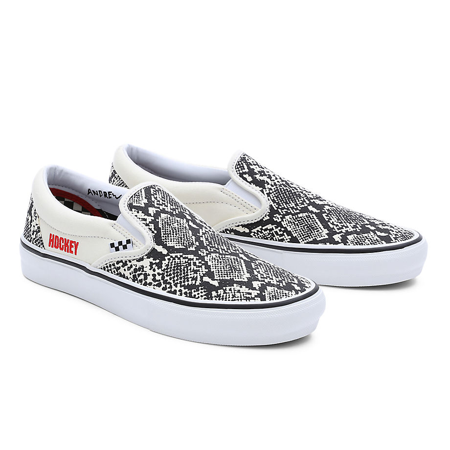 Tenisice i cipele Vans x Hockey Skate Slip-on "White" Bijela | VN0A5FCA7W1, 0