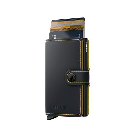 Novčanik Secrid Miniwallet - Matte - Black & Ochre Crna | MM-Black-Ochre