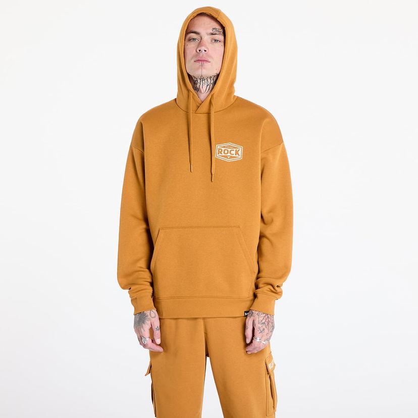 Dukserice Under Armour Sweatshirt Project Rock Icon Fleece Hoody Yellow Ochre/ Silt M Narančasta | 1386902-707