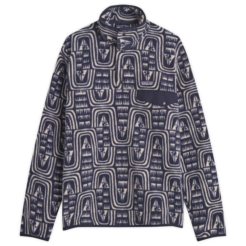 Džemper Patagonia Lightweight Synchilla Snap-T Fleece Pullover Tamnoplava | 25551-FLSK